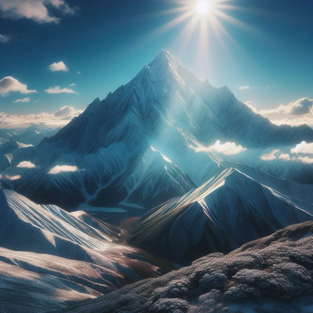 Image of mountains generated by AI